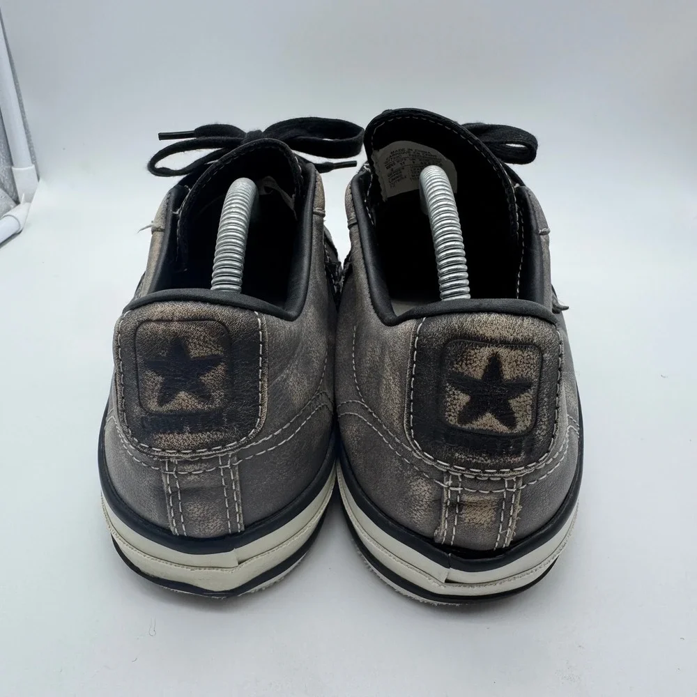 Converse john varvatos Leather One Star 127722C Charcoal/off Men Sz 9 US 42.5 EU - Picture 4 of 7